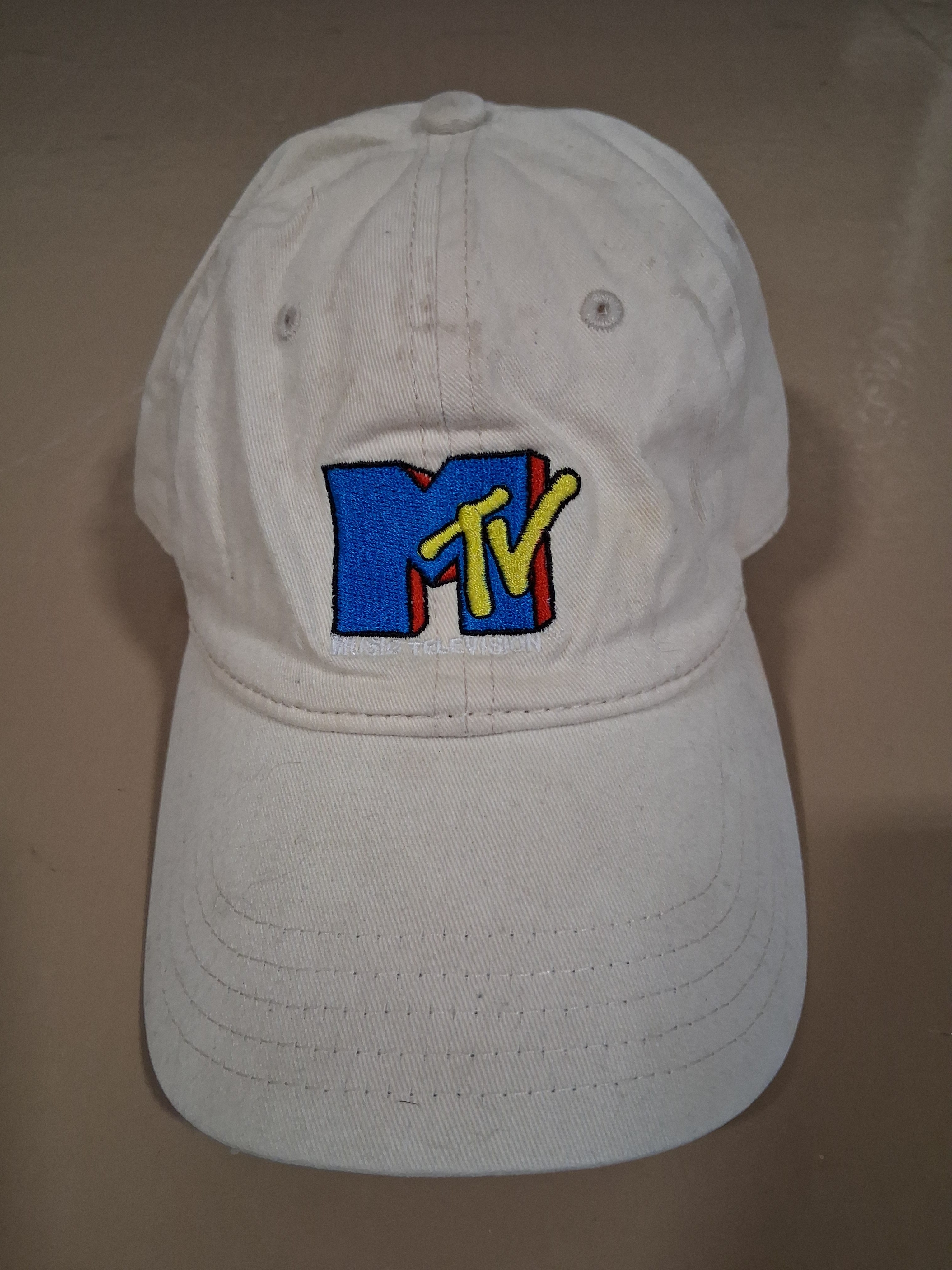 Mtv Logo White Baseball Cap